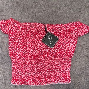 Brand new off the shoulder crop top!